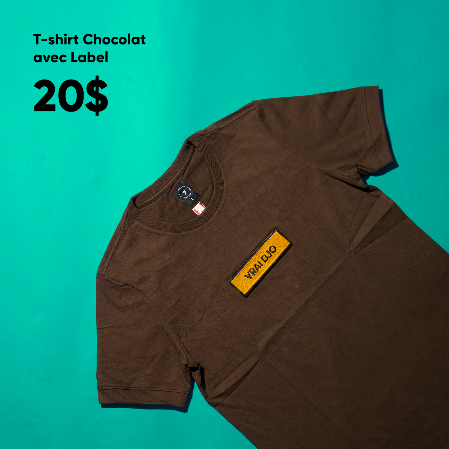 T-shirt with embroidery label VRGL™️