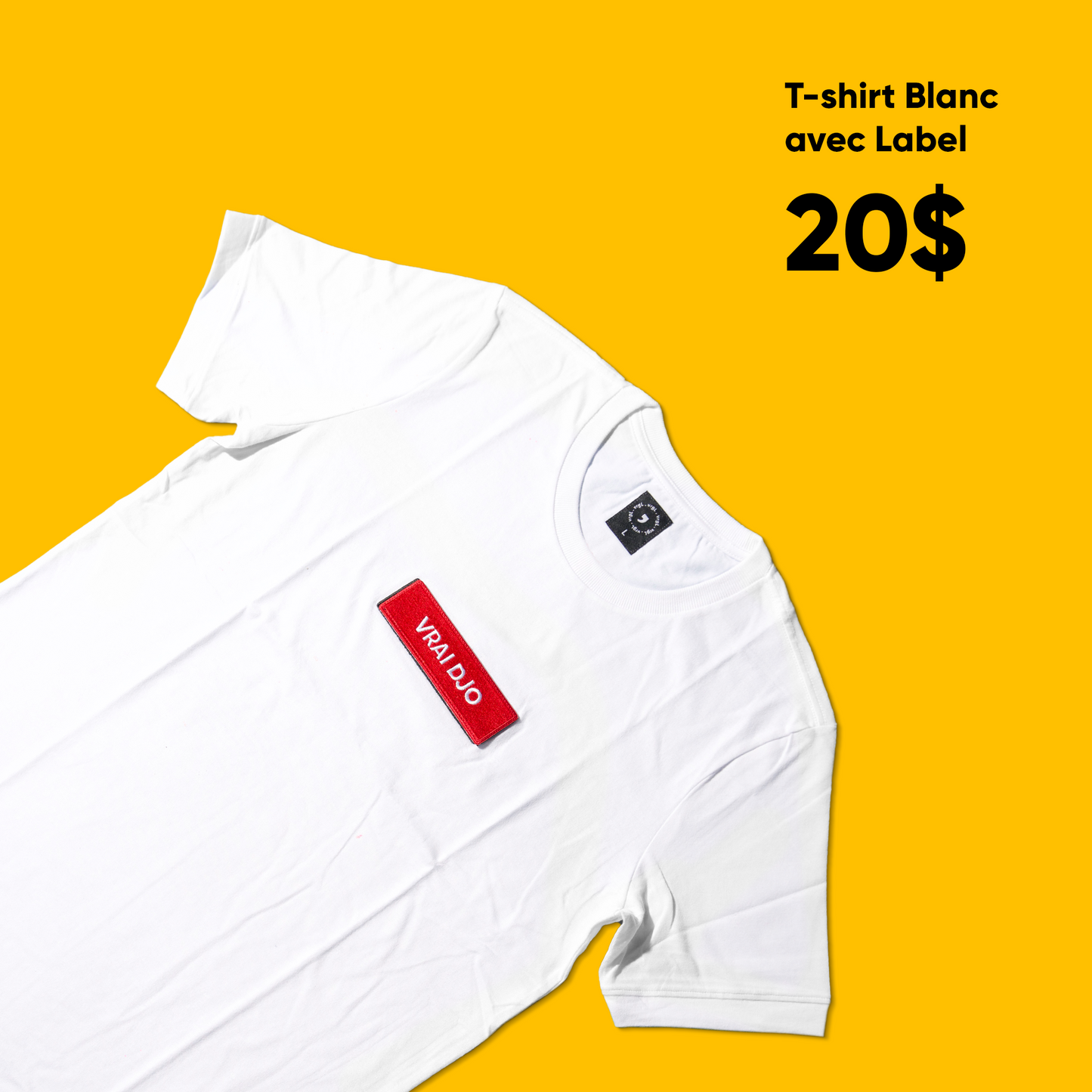 T-shirt with embroidery label VRGL™️