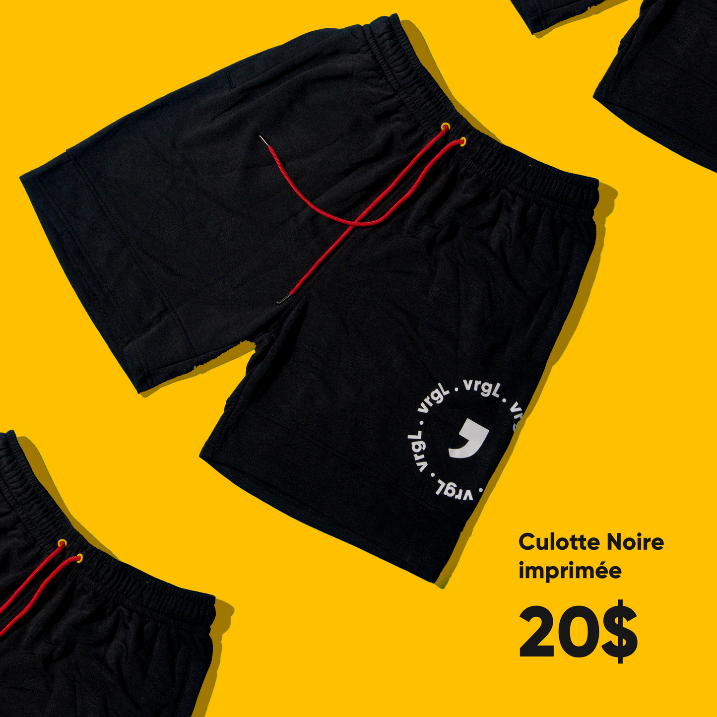 Cool shorts with hipster VRGL™️ logo mark
